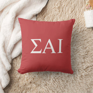 Cojín Decorativo Letras griegas de Sigma Alpha Iota