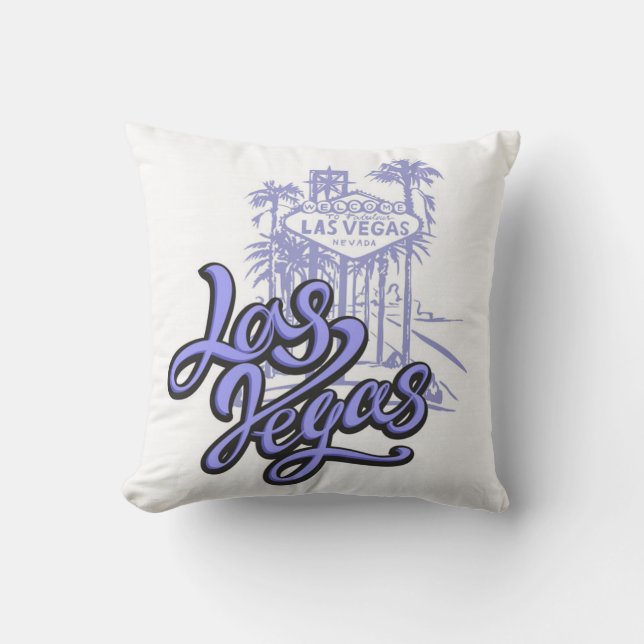 Cojín Decorativo Letrero de Las Vegas (Anverso)