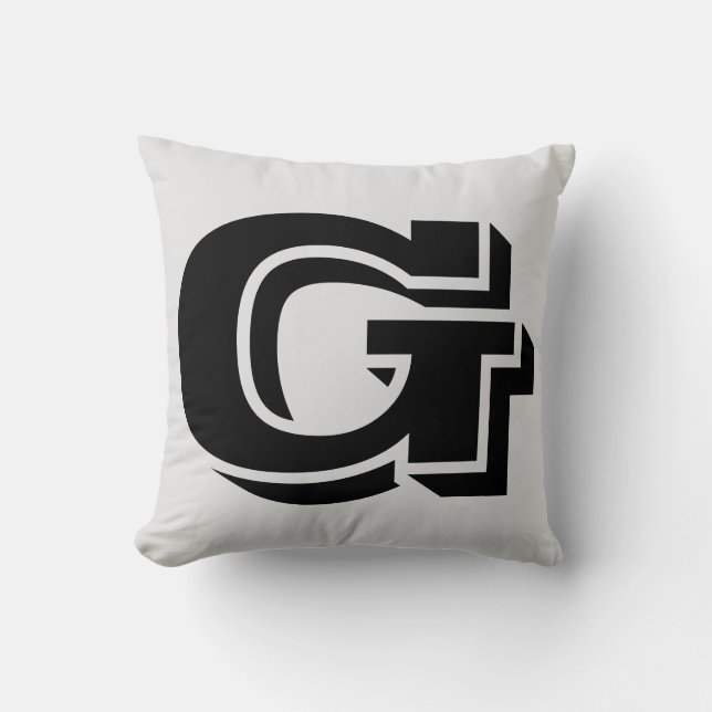 COJÍN DECORATIVO LETTER G MONOGRAM PILLOW (Anverso)