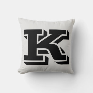 COJÍN DECORATIVO LETTER K MONOGRAM PILLOW