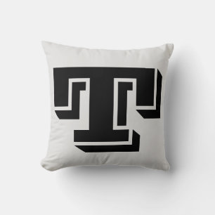 COJÍN DECORATIVO LETTER T MONOGRAM PILLOW
