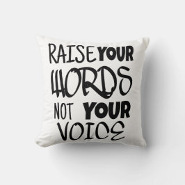 Cojín Decorativo Levanten sus palabras camiseta