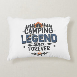 Cojín Decorativo Leyenda de camping desde siempre