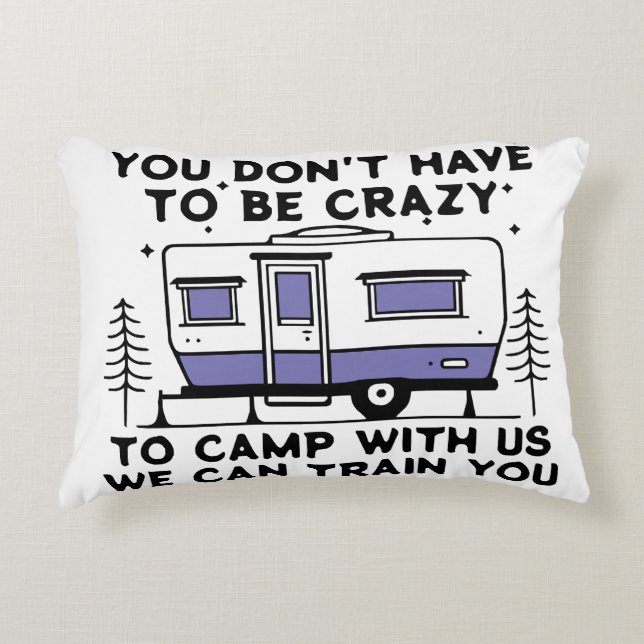 Cojín Decorativo Leyenda de camping desde siempre (Anverso)