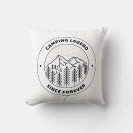 Cojín Decorativo Leyenda de camping desde siempre