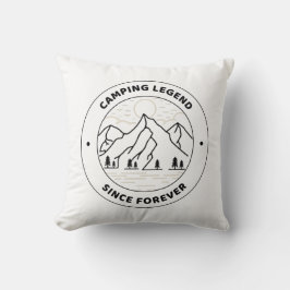 Cojín Decorativo Leyenda del Camping desde Siempre
