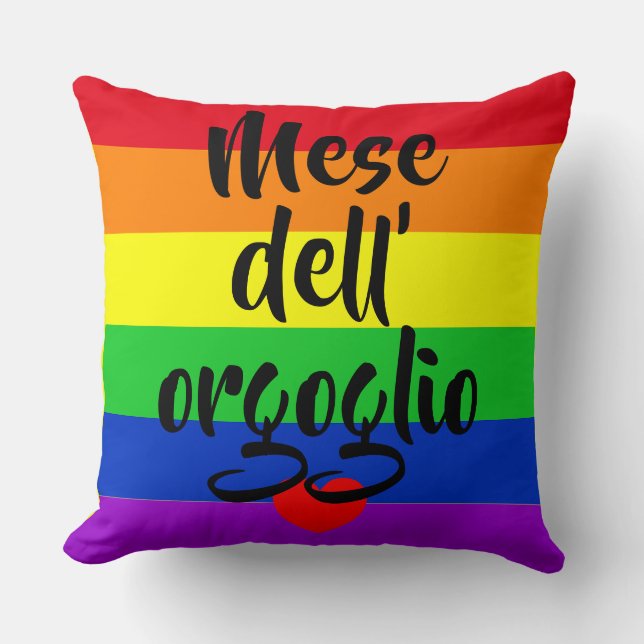 Cojín Decorativo #LGBT #love #primo #gay #lesbian #libertad #desfil (Anverso)
