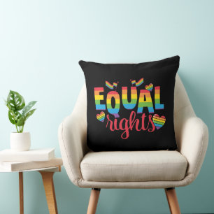 Cojín Decorativo LGBTQ - Igualdad de derechos - Colores arcoiris
