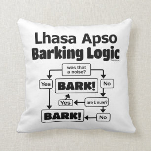 Cojín Decorativo Lhasa Apso Barking Logic