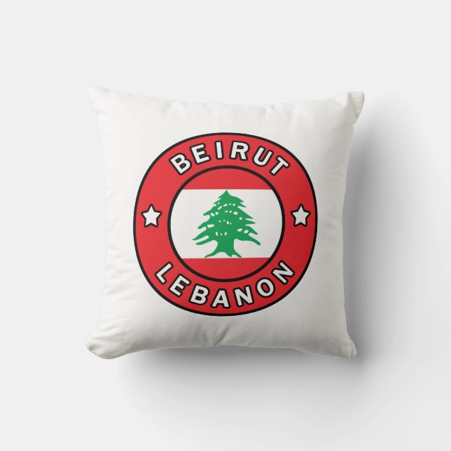 Cojín Decorativo Líbano en Beirut (Anverso)