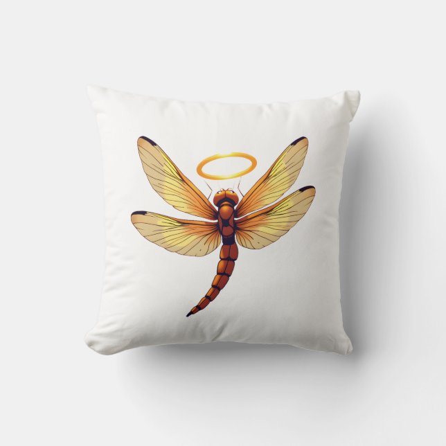 Cojín Decorativo Libélula Ángel (Anverso)