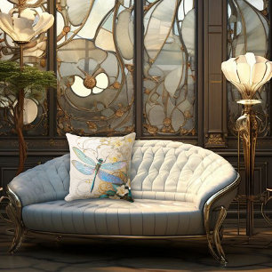 Cojín Decorativo Libélula atemporal Nouveau elegante