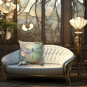 Cojín Decorativo Libélula atemporal Nouveau elegante
