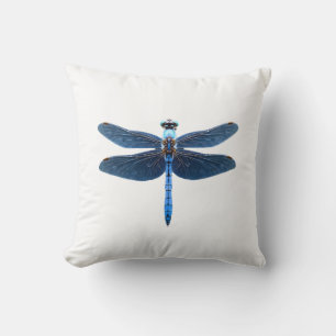 Cojín Decorativo Libélula Azul - Entomólogo Amante de Animales de V
