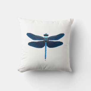 Cojín Decorativo Libélula Azul - Entomólogo Amante de Animales de V