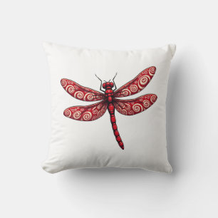 Cojín Decorativo Libélula de Torbellino de Menta