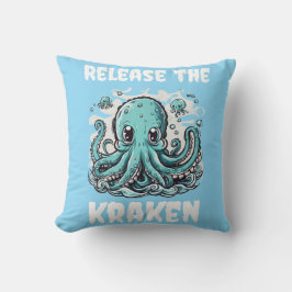 Cojín Decorativo ¡Liberen a KRAKEN! Octopus cutáneo