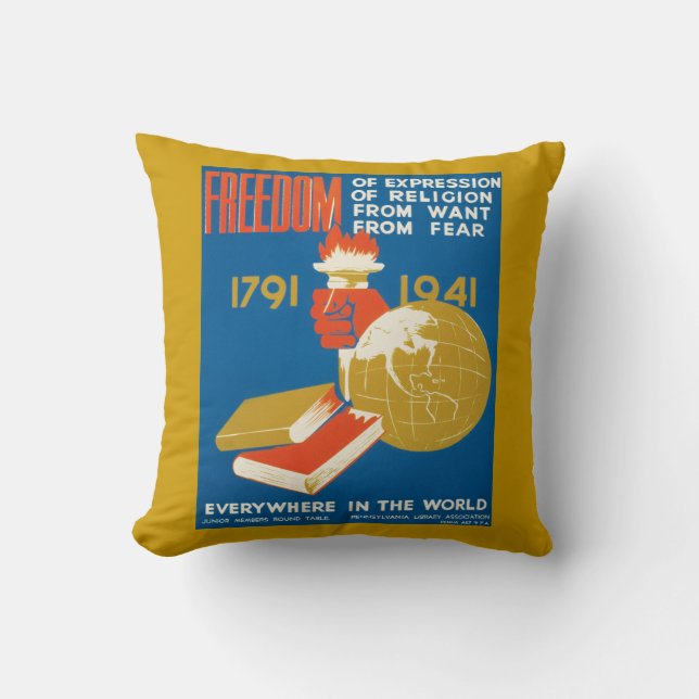 Cojín Decorativo Libertad de expresión (Anverso)