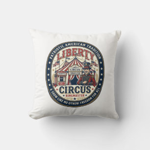 Cojín Decorativo Liberty Circus Patriótico Patriótico Circo Domador