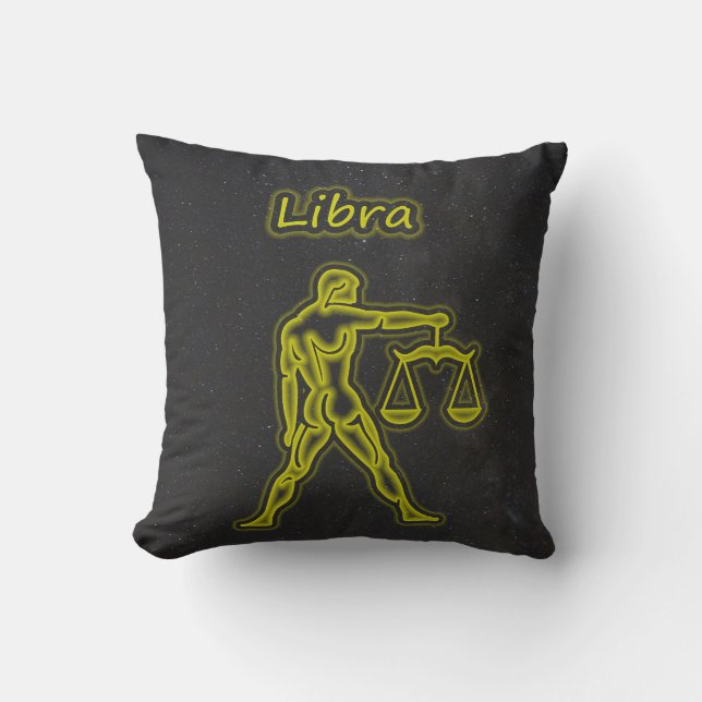 Cojín Decorativo Libra brillante (Anverso)