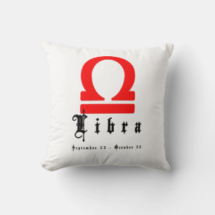 Cojín Decorativo Libra, Horoscopio, zodiaco, astrología