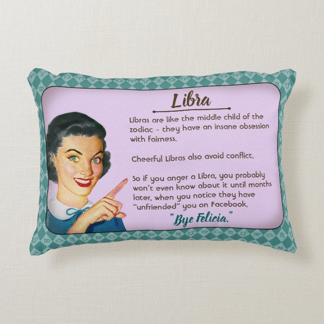Cojín Decorativo Libra Pillow (Anverso)