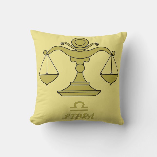 Cojín decorativo Libra Reversible (Anverso)