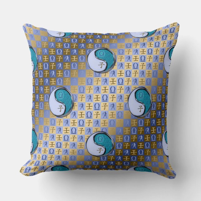 Cojín Decorativo Libra y Rata de Agua (Anverso)