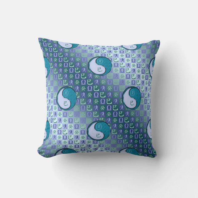 Cojín Decorativo Libra y Serpiente de Agua (Anverso)