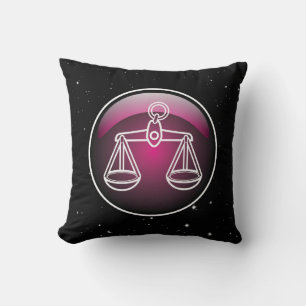 Cojín Decorativo Libra Zodíaco Púrpura