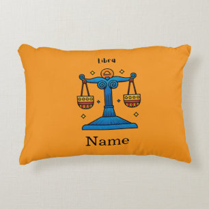 Cojín Decorativo Libra Zodiaco Retro Pop Art - Regalo Personalizado