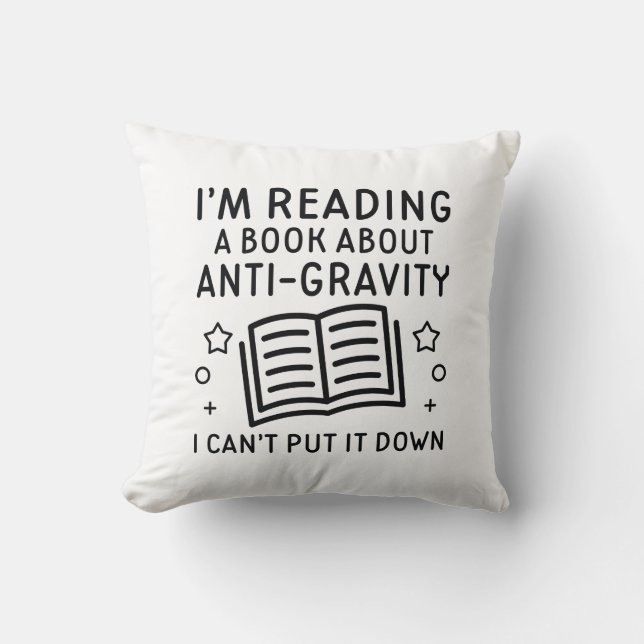 Cojín Decorativo Libro contra la gravedad (Anverso)