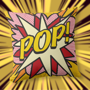 Cojín Decorativo Libro de Cómic POP!