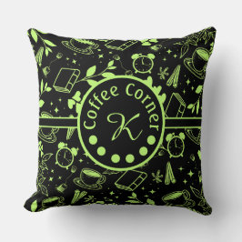 Cojín Decorativo librogusano de café moderno de mediados de siglo