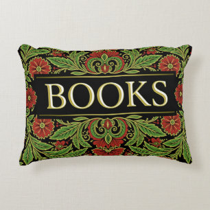 Cojín Decorativo Libros Amantes De Los Libros Escritores Lectores B