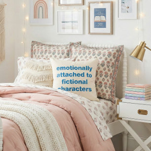 Cojín Decorativo Libros divertidos amantes emoción cita humor libre