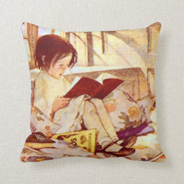 Cojín Decorativo Libros ilustrados en invierno