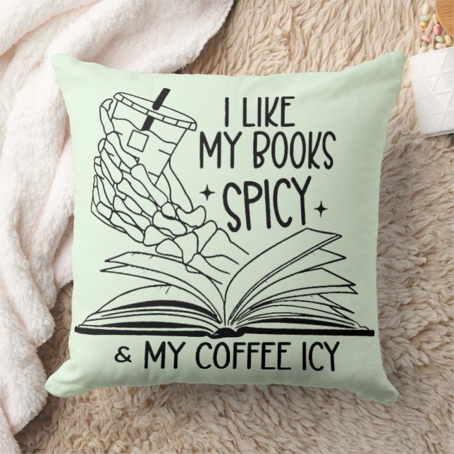 Cojín Decorativo Libros picantes y café helado (Manta)