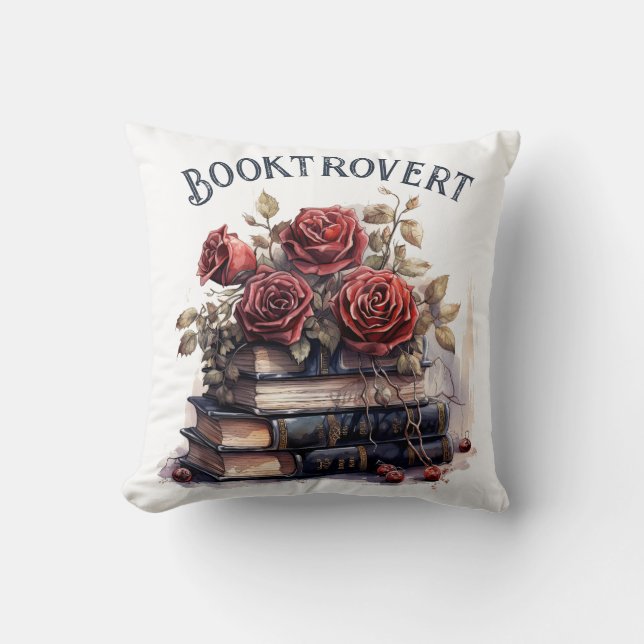 Cojín Decorativo Librovertido, Amante de los Libros (Anverso)