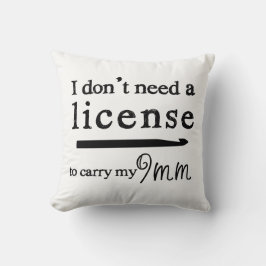 Cojín Decorativo Licencia Crochet Hook Artesanías Blancas