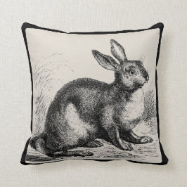 Cojín Decorativo Liebres o Jackrabbit del vintage - escoja su color