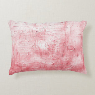 Cojín Decorativo Lienzo rojo metálico: Elegancia de pincel.