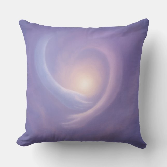 Cojín Decorativo Light Embrace Lavender Abstract Energy (Anverso)