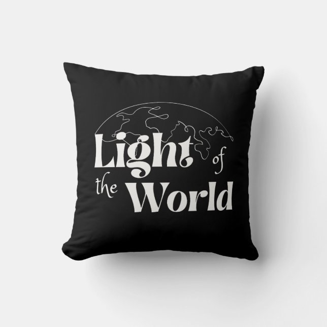 Cojín Decorativo Light of the World Inspirational Christmas  (Anverso)