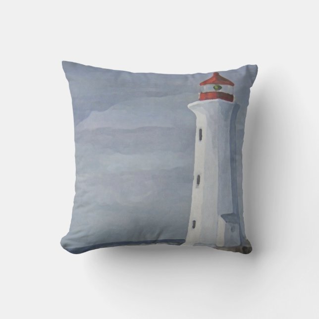 Cojín Decorativo Lighthouse blue throw pillow (Anverso)