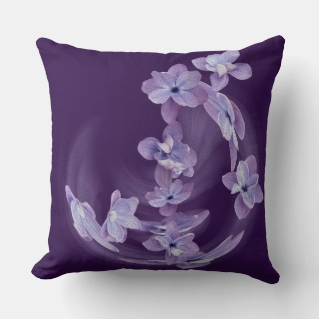 Cojín Decorativo Lila en círculo (Anverso)