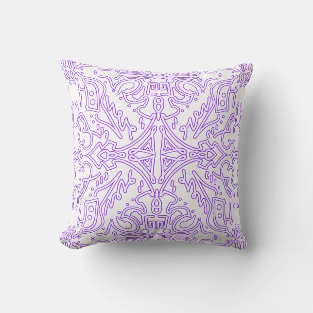 Cojín Decorativo Lila Nebulosa Mística (Anverso)