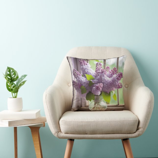 Cojín Decorativo Lilac Bouquet (Silla)