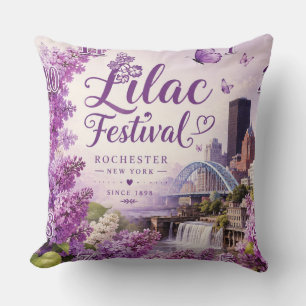 Cojín Decorativo Lilac Festival Rochester New York