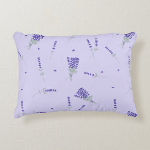 Cojín Decorativo Lilac Lavanda Flor Silvestre Botánico